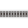 Zahlen & Buchstaben, B-499 (Nylongewebe), Weiß - H , 57 x 22 mm