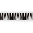 Zahlen & Buchstaben, B-499 (Nylongewebe), Weiß - M , 57 x 22 mm