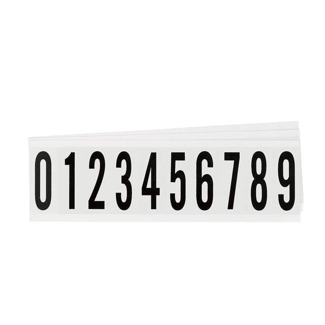 Zahlen & Buchstaben, B-499 (Nylongewebe), Weiß - NC , 57 x 22 mm