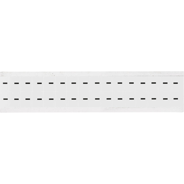 Zahlen & Buchstaben, B-499 (Nylongewebe), Weiß - Bindestrich , 19 x 14 mm
