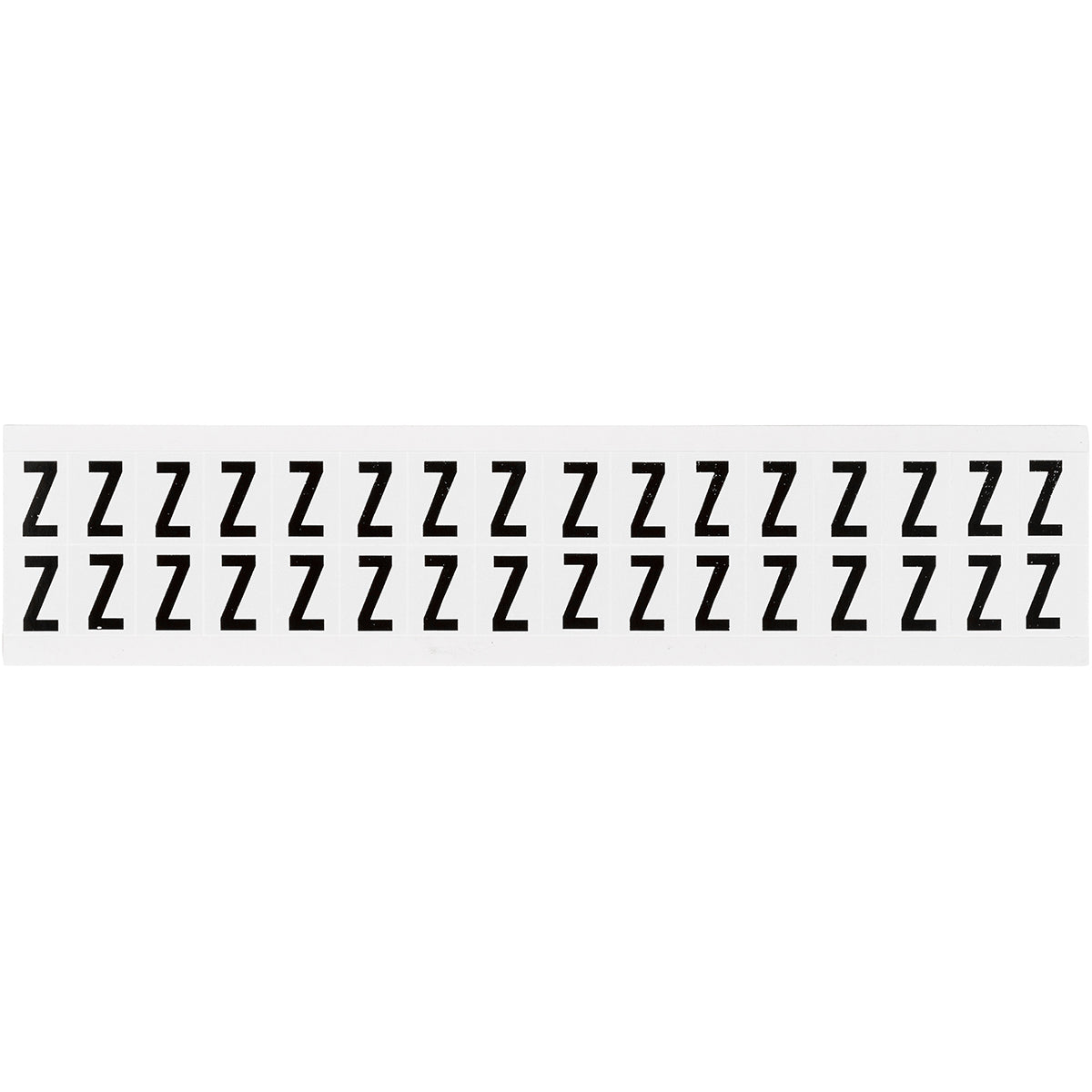 Zahlen & Buchstaben, B-499 (Nylongewebe), Weiß - Z , 19 x 14 mm