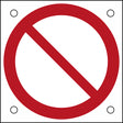 ISO-Sicherheitsschild – Allgemeines Verbotszeichen