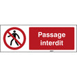 Für Fußgänger verboten – ISO 7010