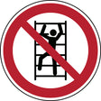 Klettern verboten – ISO 7010