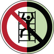 Klettern verboten – ISO 7010