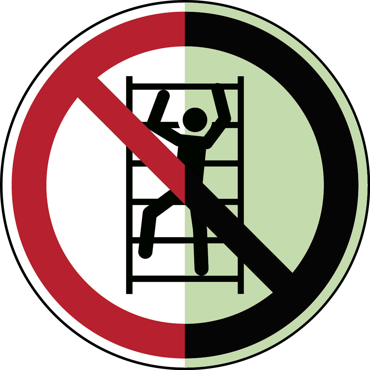 Klettern verboten – ISO 7010