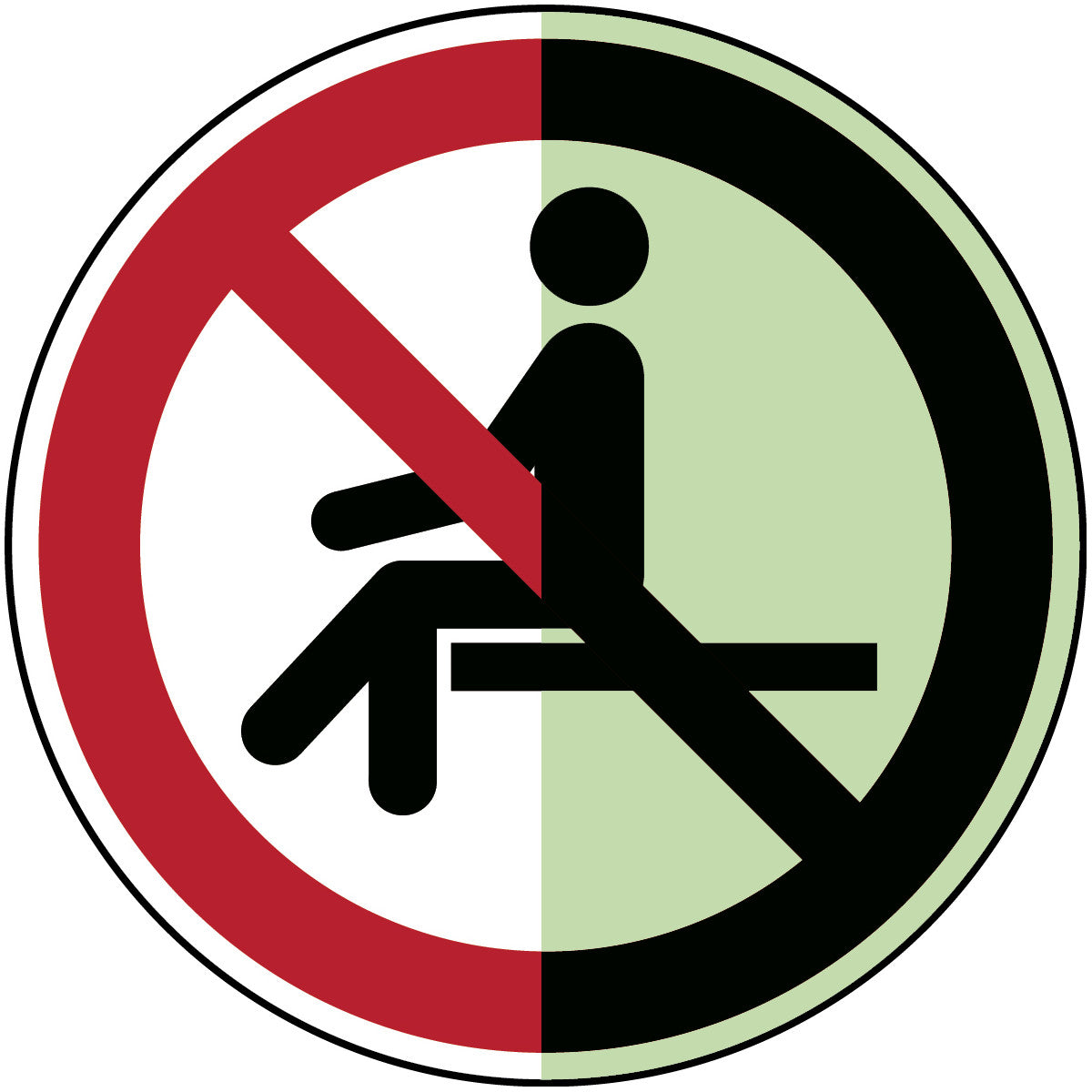 Langnachleuchtende Sicherheitsschilder