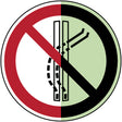 Schleppspur verlassen verboten - ISO 7010