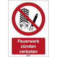 ISO-Sicherheitsschild – Feuerwerk verboten