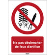 ISO-Sicherheitsschild – Feuerwerk verboten
