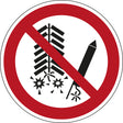 ISO-Sicherheitsschild – Feuerwerk verboten