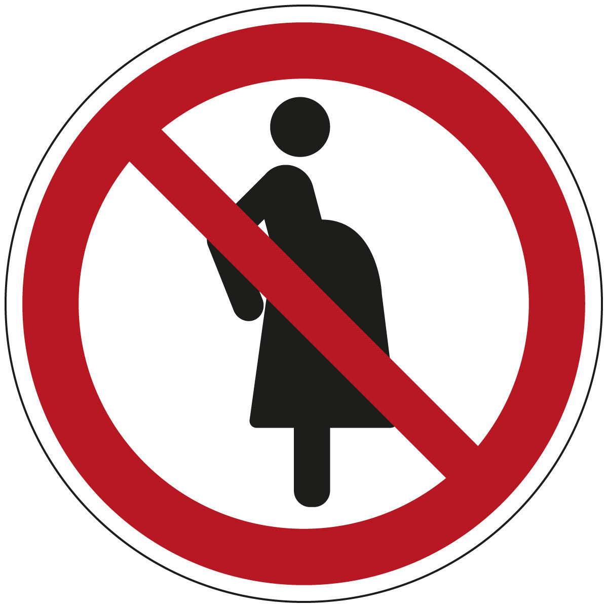 ISO-Sicherheitsschild – Nicht für Schwangere