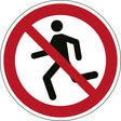 ISO Sicherheitskennzeichnung - Rennen verboten