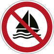 ISO Sicherheitskennzeichnung - Segeln verboten