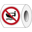 ISO Sicherheitskennzeichnung - Keine persönlichen Wasserfahrzeuge