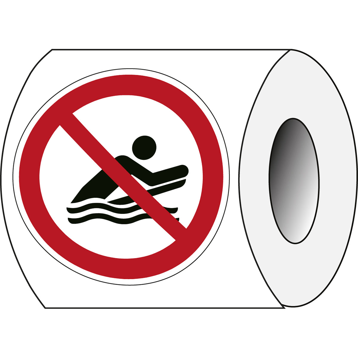ISO Sicherheitskennzeichnung - Kein Bodyboarding
