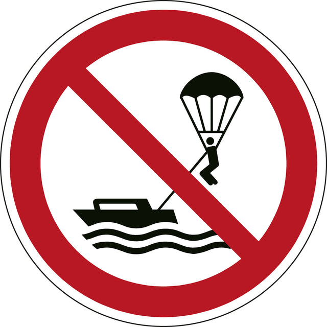 ISO Sicherheitskennzeichnung - Parasailing verboten
