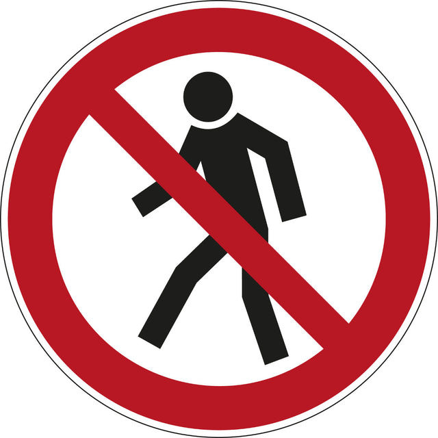 Verbotsschilder - Für Fußgänger verboten
