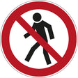Verbotsschilder - Für Fußgänger verboten