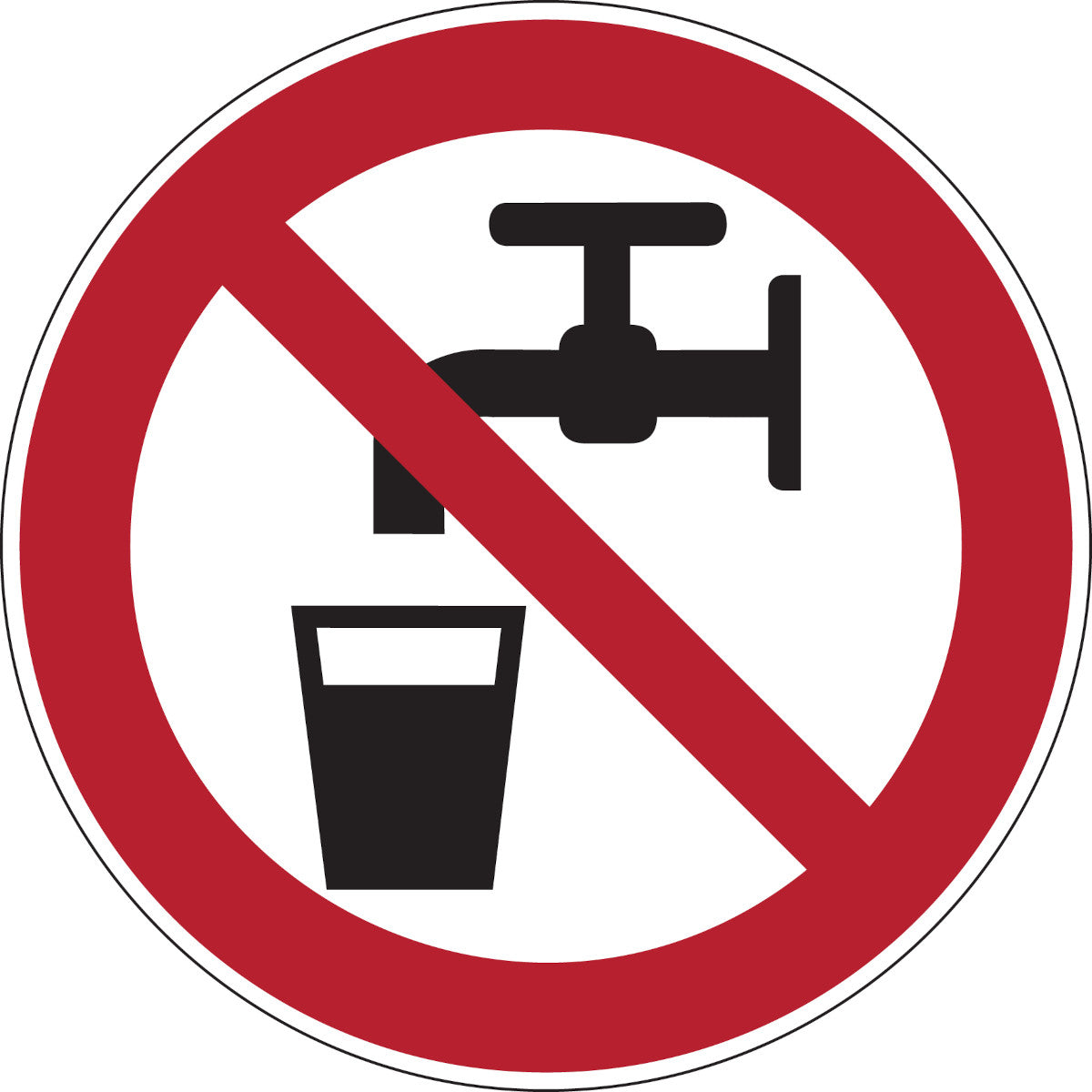 Verbotsschilder - Kein Trinkwasser