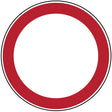 Verbotsschilder - Verbot für Fahrzeuge aller Art