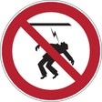 Verbotsschilder - Starkstromkabel berühren verboten