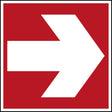 Brandschutzkennzeichnung - Richtungspfeil
