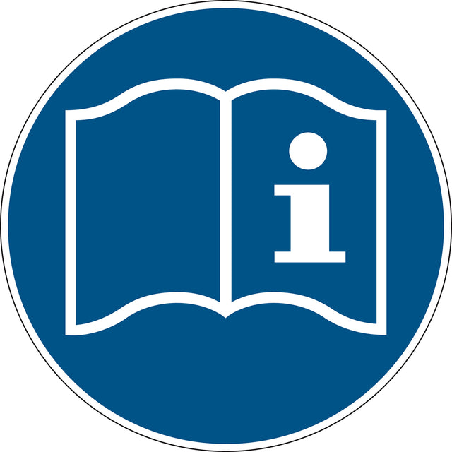 Gebotsschilder - Gebrauchsanweisung beachten