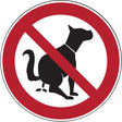 Verbotsschilder - Hier kein Hundeklo