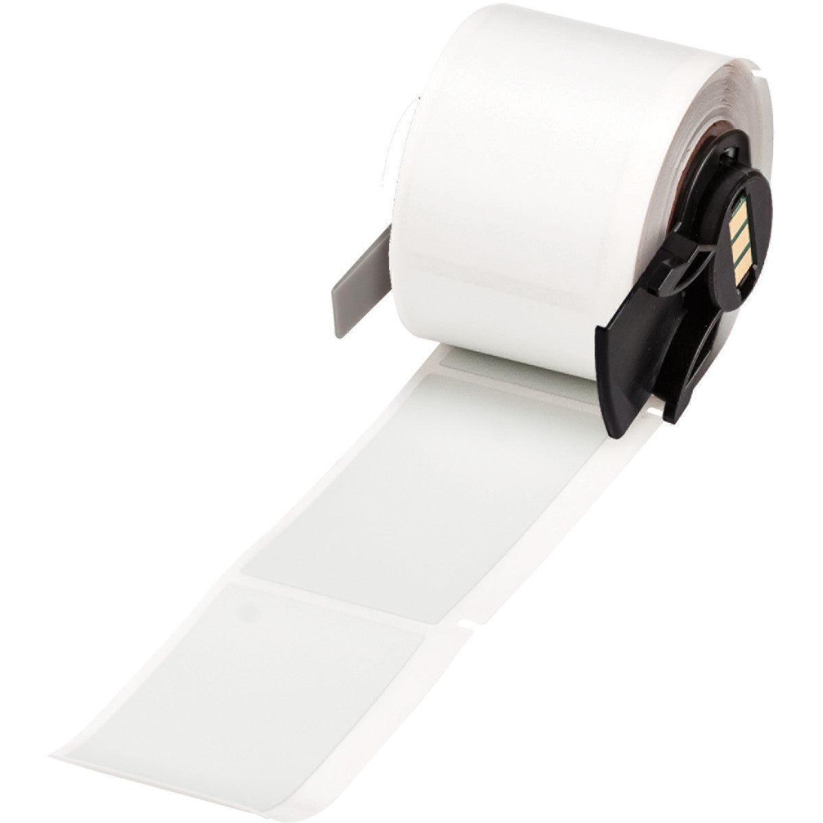 Graue Etiketten aus metallisiertem Polyester mit matter Oberfläche für M610, M611, BMP61, M710 (mit Medienadapter) und BMP71 (mit Medienadapter)