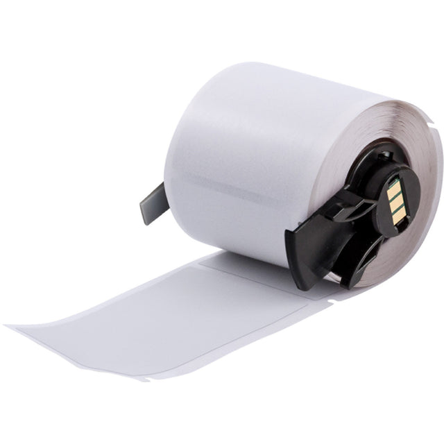 Metallisierte Polyester-Etiketten mit matter Oberfläche und besonders starker Klebkraft für M610, M611, BMP61, M710 (mit Medienadapter) und BMP71 (mit Medienadapter)