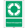 ISO-Sicherheitsschild – Wasserrettungsgeräte