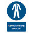 ISO Sicherheitskennzeichnung - Schutzkleidung benutzen