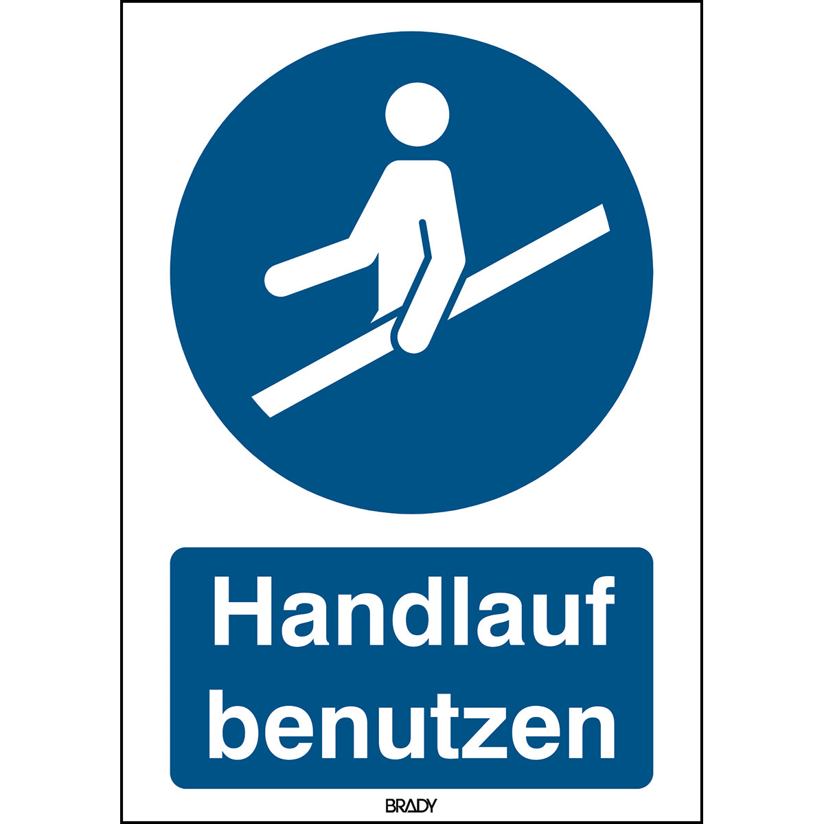 ISO 7010 Zeichen - Handlauf benutzen