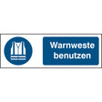 ISO Sicherheitskennzeichnung - Warnweste benutzen