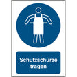 ISO Sicherheitskennzeichnung - Schutzschürze tragen