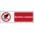 ISO Sicherheitskennzeichnung - Berühren verboten