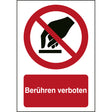 ISO Sicherheitskennzeichnung - Berühren verboten