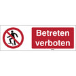 ISO Sicherheitskennzeichnung - Aufsteigen verboten