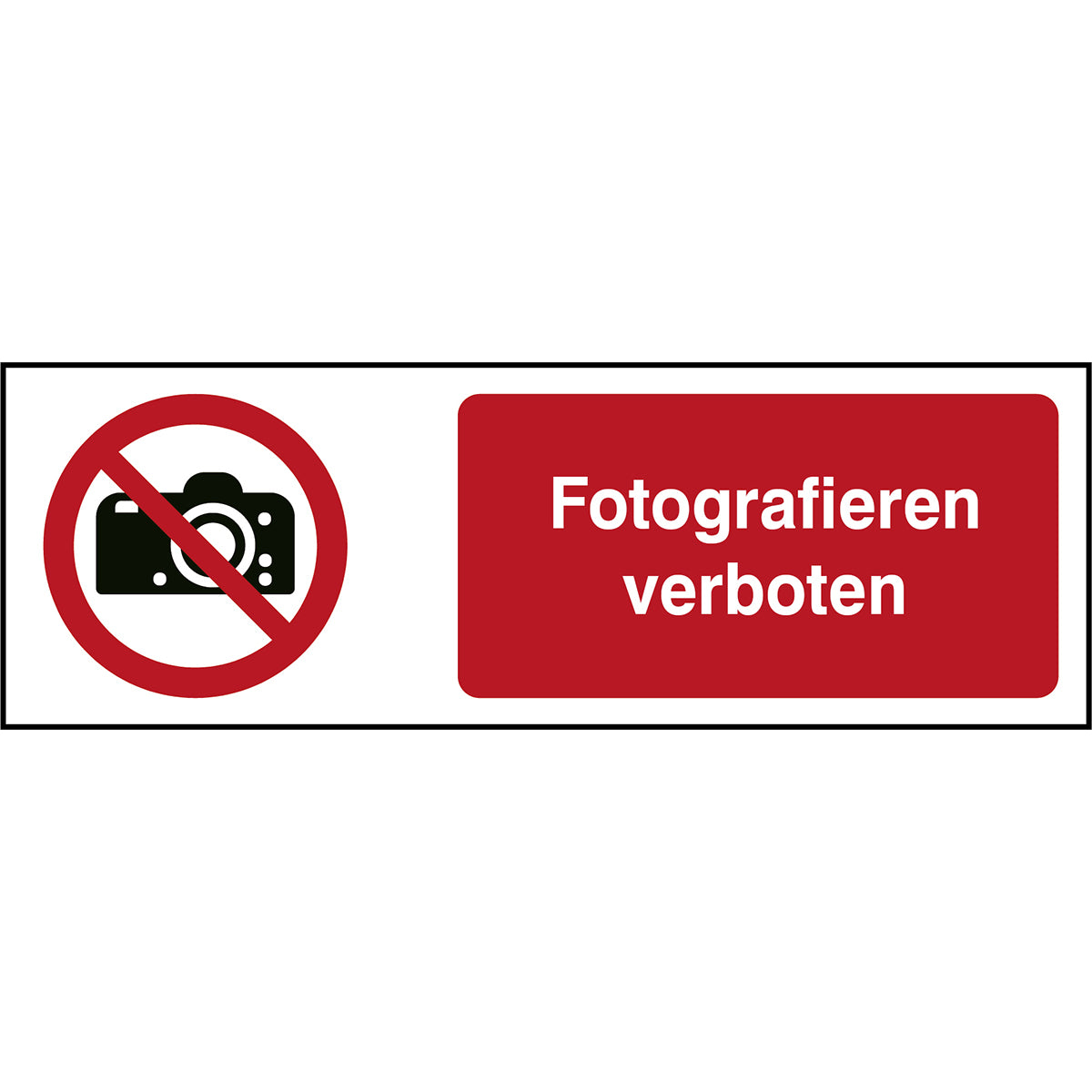 Panneau ISO 7010 - Photographie interdite