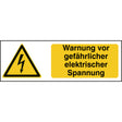ISO Sicherheitskennzeichnung - Warnung vor elektrischer Spannung