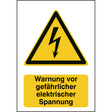 ISO Sicherheitskennzeichnung - Warnung vor elektrischer Spannung