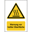 ISO Sicherheitskennzeichnung - Warnung vor heißer Oberfläche