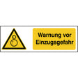 ISO Sicherheitskennzeichnung - Warnung vor gegenläufige Rollen