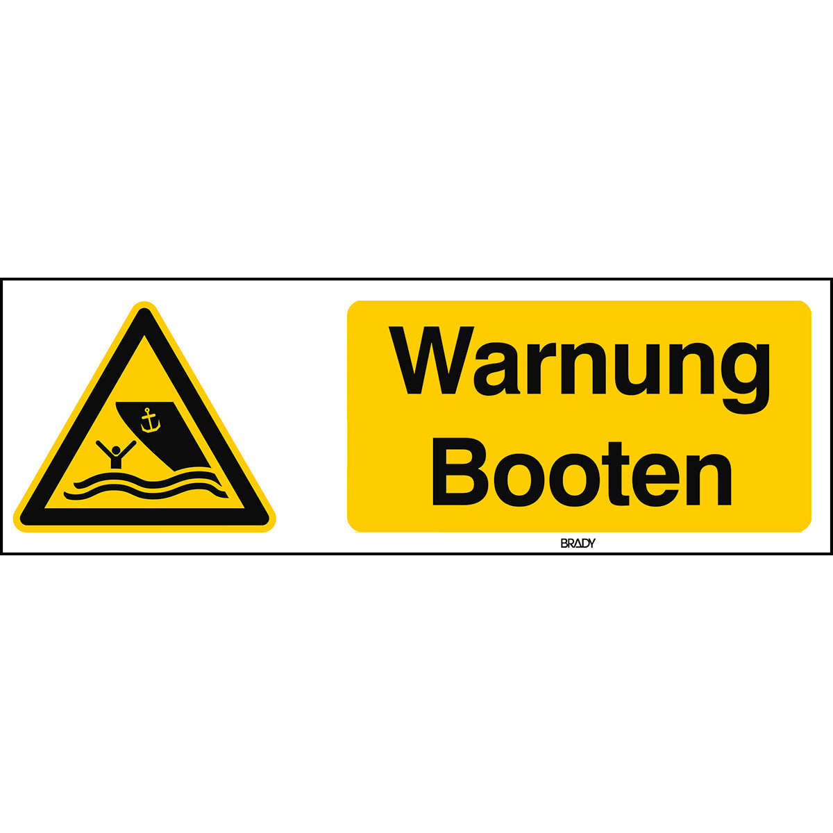 ISO Sicherheitskennzeichnung - Warnung Booten