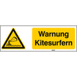 ISO Sicherheitskennzeichnung - Warnung Kitesurfern