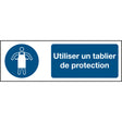 ISO Sicherheitskennzeichnung - Schutzschürze tragen