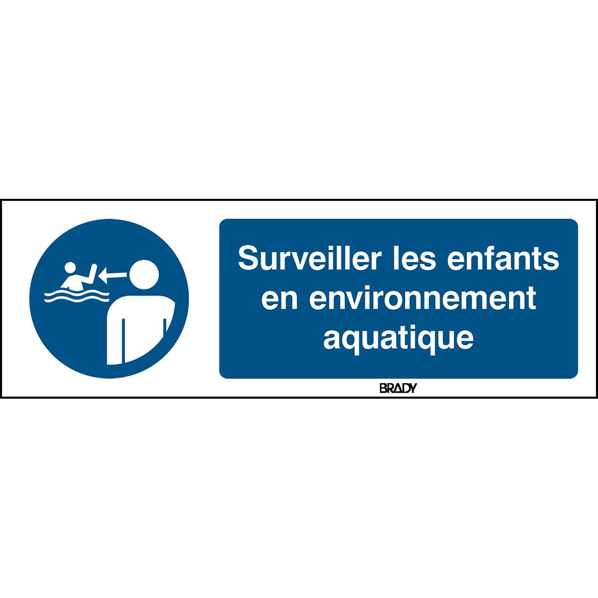 ISO-Sicherheitsschild – Kinder im Wasser beaufsichtigen