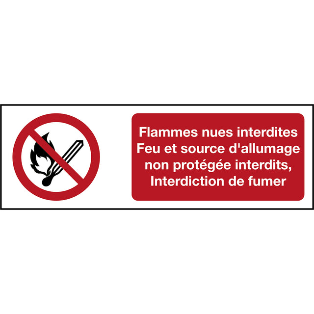 ISO Sicherheitskennzeichnung - Feuer, offenes Licht and Rauchen verboten