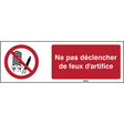 ISO-Sicherheitsschild – Feuerwerk verboten